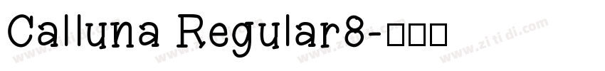 Calluna Regular8字体转换